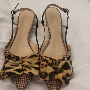 Kate Spade Animal Print and Plaid Heels